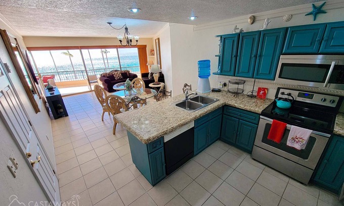Sandy Beach Condo | Sonoran Spa E309 - 2 BR Next to the Pool, High Speed Wi-Fi - Beachfront Upper Floor Luxury Condo