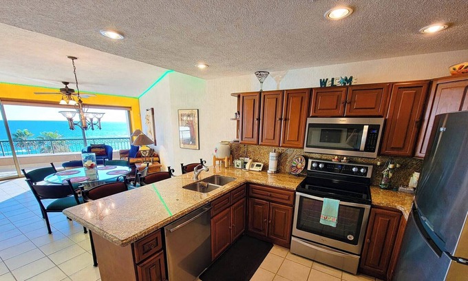 Sandy Beach Condo | Sonoran Spa E509 - 2 BR Next to the Pool, High Speed Wi-Fi - Beachfront Upper Floor Luxury Condo