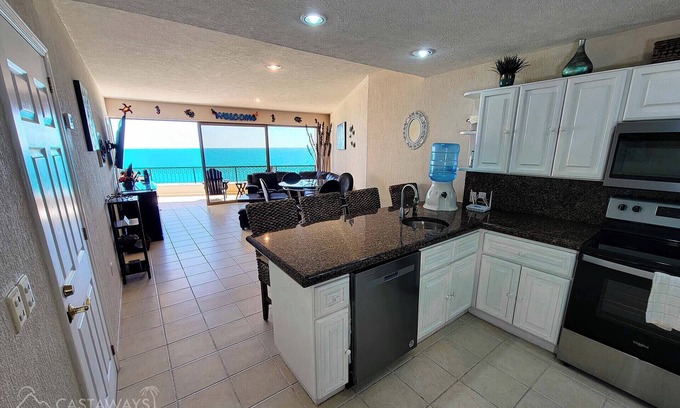Sandy Beach Condo | Sonoran Spa E705 - 2 BR Next to the Pool, High Speed Wi-Fi - Beachfront Upper Floor Luxury Condo