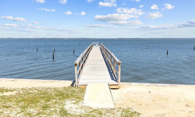 Indian Beach Condo | Soundside Sunset-Gorgeous Soundfront Condo