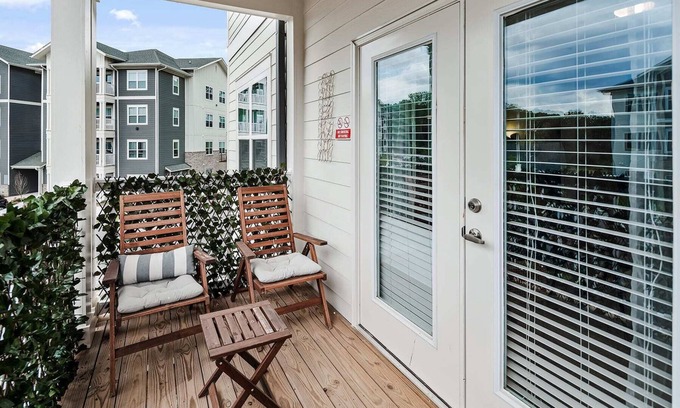 Avery Creek Apartment | South Asheville Getaway | Private Balcony Apt 1