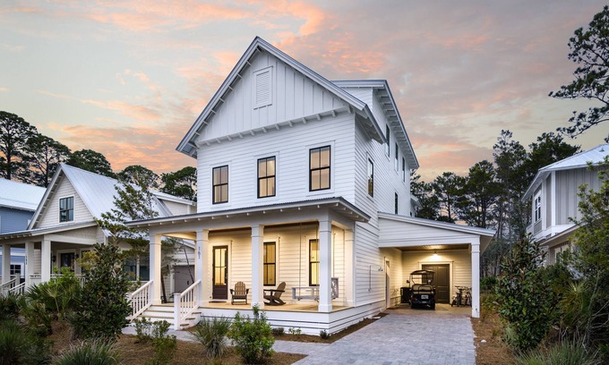 Lakeside at Blue Mountain Beach House | Southern Sand: beach house with beautiful forest views