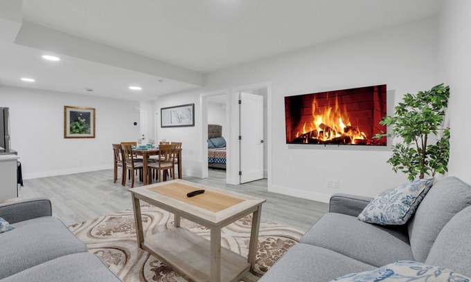Calgary House | Spacious 2-Bedroom Legal Basement Suite | Private Entrance | 15 Mins to Airport