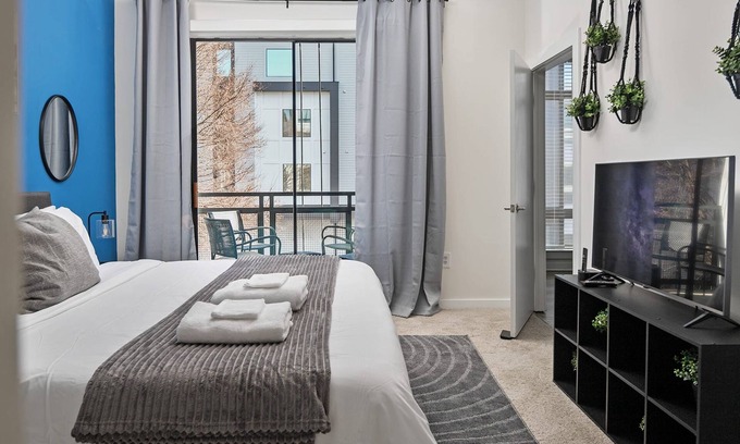 First Ward Apartment | Spacious 2BD With Private Balcony and Free Parking