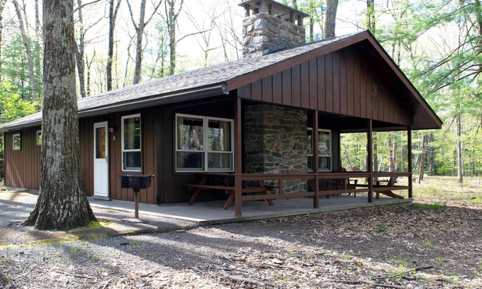 Reeders Cabin | Spacious 3 Bedroom Lake View Cabin with stunning cedar interior