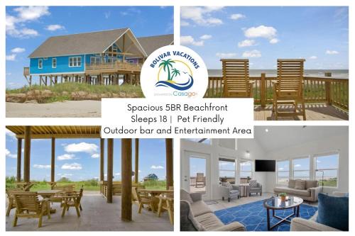 Port Bolivar House | Spacious Beachfront 5BR with Gorgeous Ocean views - Blue Footed