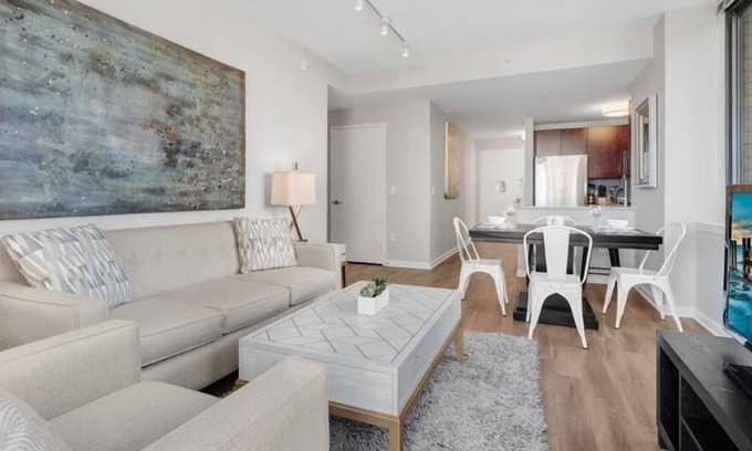 Hudson Exchange Apartment | Spacious & Clean 1BR | Full Kitchen | Washer/Dryer | by GLS