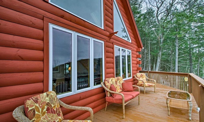 Gilford House | Spacious Gilford Retreat with Deck 2 Mi to Skiing!