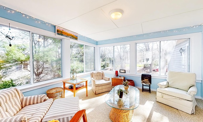 Harwich House | Spacious home on Hinckleys Pond with game room, sunroom & quick access to trail