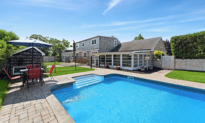 Hampton Bays House | Spacious Home with a Sunny Pool - Minutes to Walk to Bay Beach!