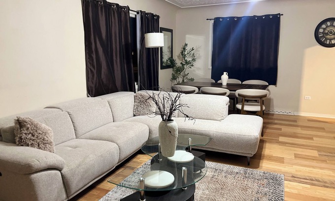 Camrose House | Spacious house with plenty of room to relax.