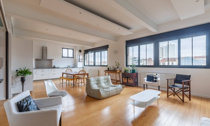 Le Pre-Saint-Gervais Apartment | Spacious loft in Pré-Saint-Gervais - Welkeys