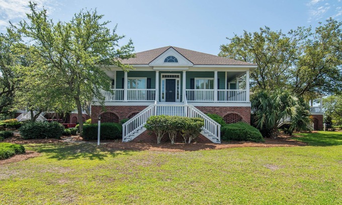 Debordieu Colony House | Spacious, Light-Filled Villa with Stunning Marsh Lake Views *Loafer's Glory*