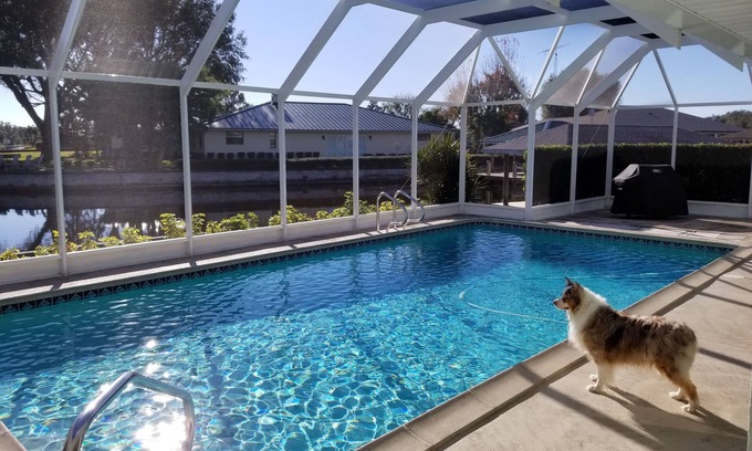 Lake Placid House | Spacious pool home on corner canal lot to Lake June