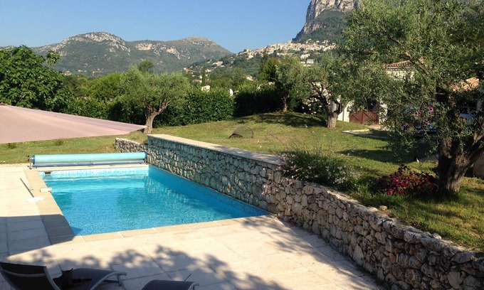 Saint-Jeannet House | Spacious villa with private pool and panoramic mountain views