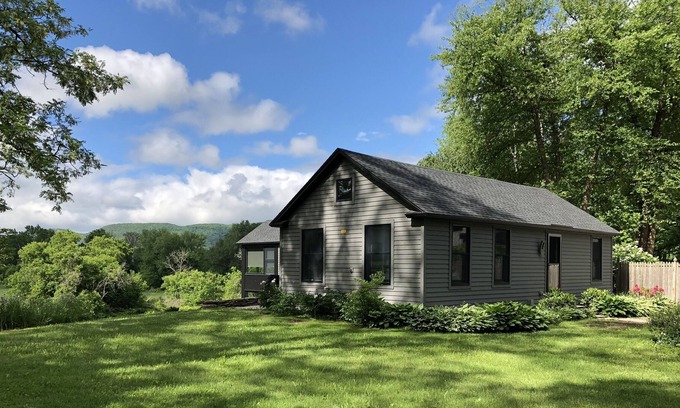 Stockbridge Cottage | Spectacular Housatonic River View from newly renovated Historic Cottage