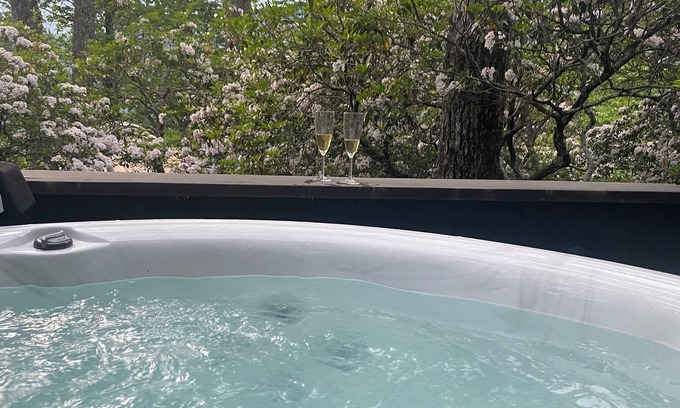 Cashiers Apartment | Spectacular mountain views with private hot tub!