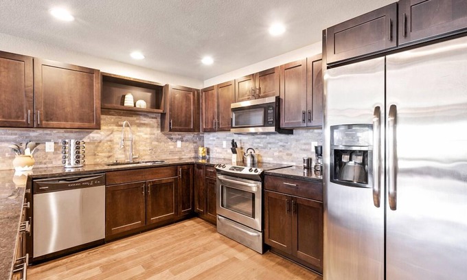 Old Town North House | Spectacular Townhome Near Breweries and River District!