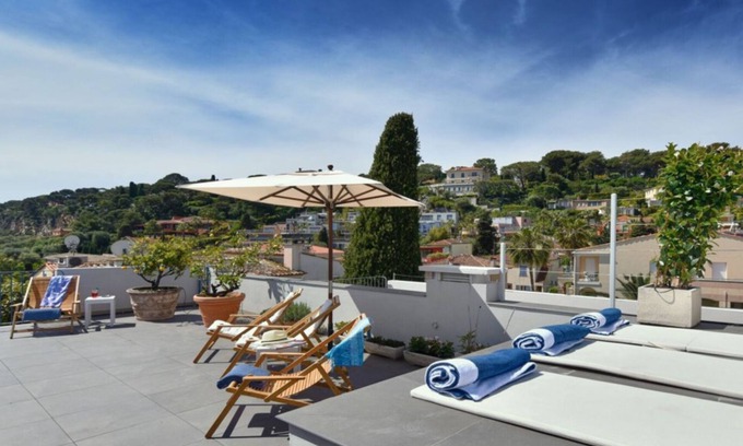 Cap-Ferrat Apartment | Splendid 3 Bedroom Triplex with Beautiful Sea View Terrace, Center Village