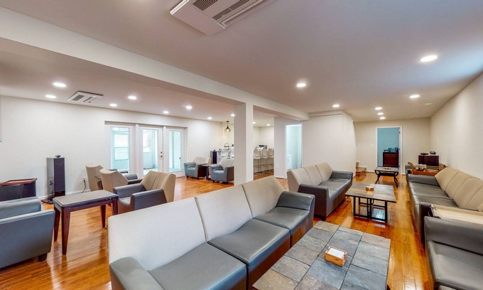 Potomac House | Sprawling Estate with Private Tennis Court & Outdoor Kitchen, Wood Fireplaces