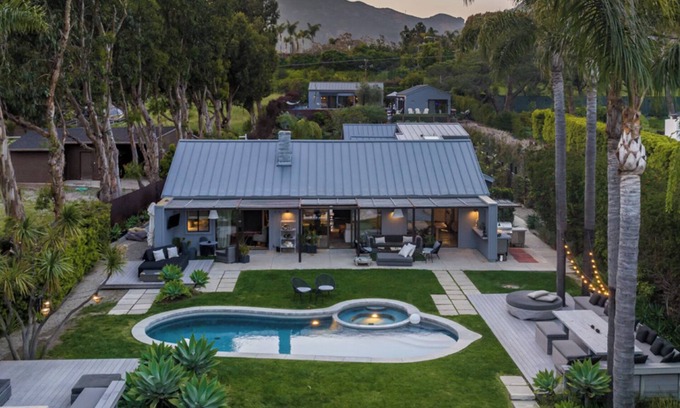 Central Malibu House | Sprawling garden compound with Pool, Spa and steps to Exclusive Private Beach