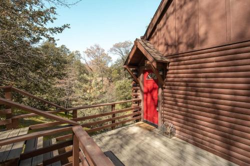 Cedar Glen House | Sprocket Hollow Treetop A-Frame Log Cabin