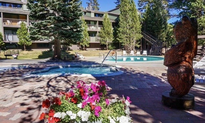 Mammoth Lakes Condo | St. Anton Wooded View 2-Bedroom Condos w/fireplace
