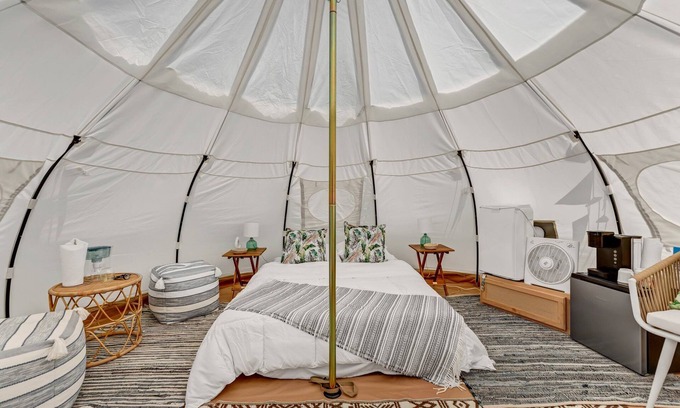 Black Creek RV Rental | Stargazer Tent on Ischua Creek @ Campground Adventures