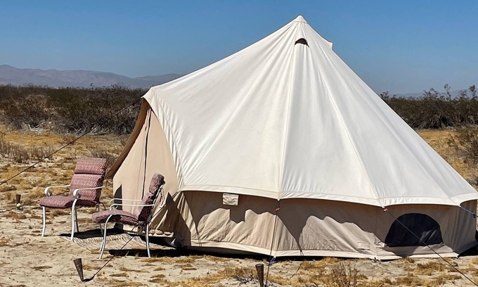Los Angeles County RV Rental | Stargazers delight at desert🏜 yurt with great sunsets and open landscape