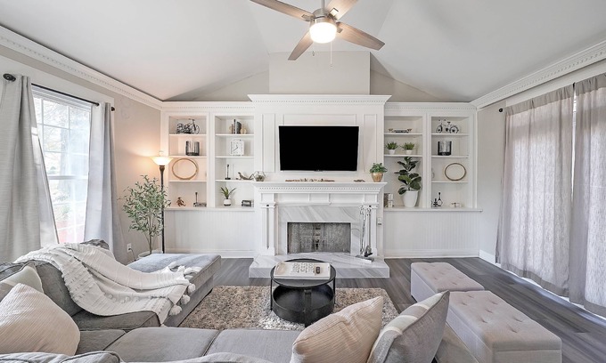 Stone Mountain House | Stay in Style: Beautifully Designed Home with Private Pool, Grill & Ample Space for Families!