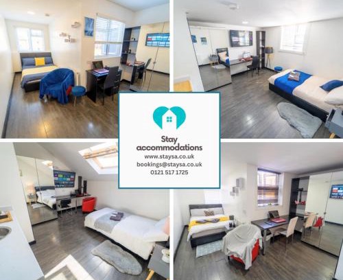Selly Oak Apartment | STAYSA Equipped studios near QE and UOB in GuestHouse close to the city!