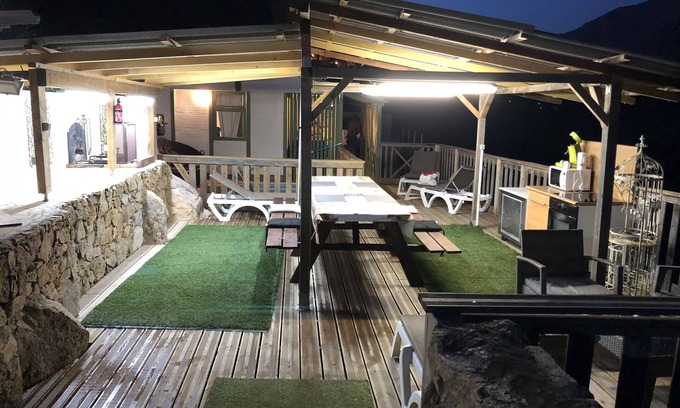 Olmeto Ski Chalet | STELLA gitotel chalet with 80m2 terrace with panoramic view