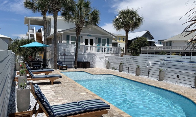 Grayton Beach House | Steps away from Grayton Beach, Large Private Saltwater Pool, 4 Bedrooms, 4 Baths