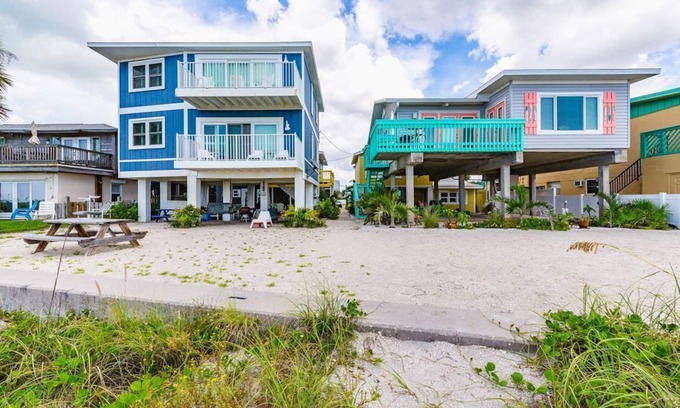 Belleair Beach House | Steps to a Private Beach Perfect Family Vacation