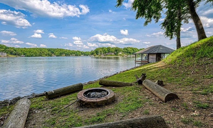 Goodview House | Still Waters - Lakefront luxury home with views, dock, home theater & game room