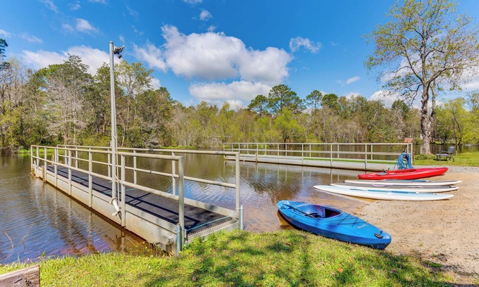 Beulah House | Stocked Fishing Pond On-Site: Quiet Pensacola Home