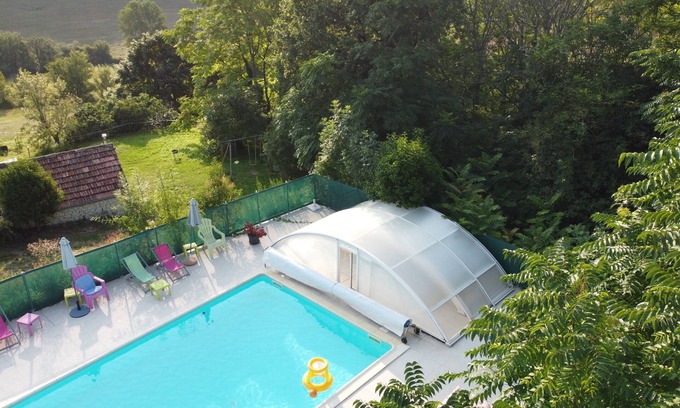 Fargues Cottage | Stone cottage renovated with an exceptional view