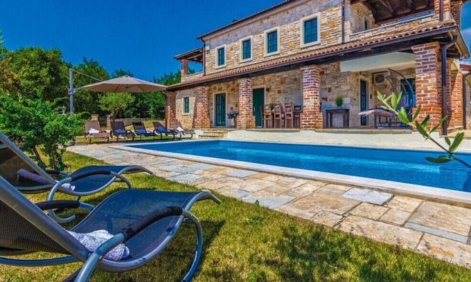 Mofardini Villa | Stone Villa Celine lstria with the pool