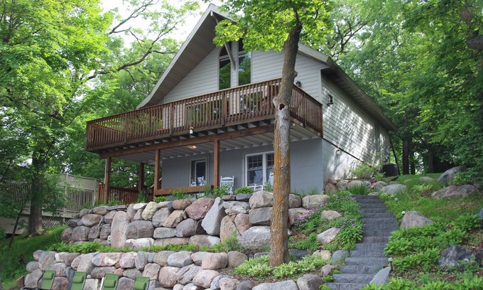 South Haven Cabin | STONY POINT VISTA! Stunning Lake Home On 75 Feet Of Lake Shore On Lake Sylvia!