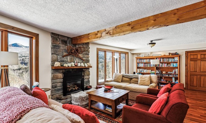 Stowe Hollow House | Stowe Hollow: 4 br, gas fireplace, pond, hot tub & views!