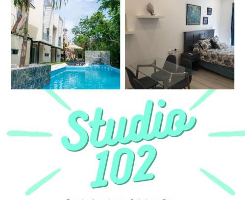 Puerto Aventuras Apartment | STUDIO 102 Puerto Aventuras private complex with swimming pool