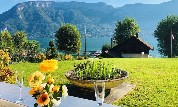Sevrier Apartment | Studio 70 meters from Lake Annecy with terrace facing the lake