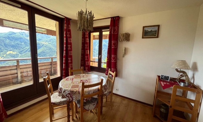 Pra Loup Apartment | Studio avec magnifique vue montagne - Praloup 1500