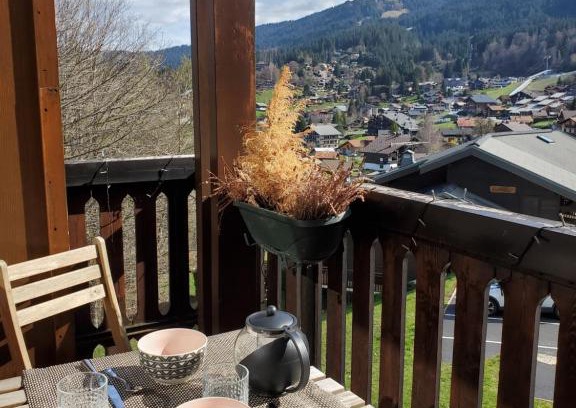 Les Carroz-d'Araches Apartment | Studio avec petit balcon et cheminée - Grand Massif