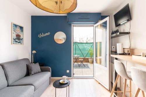 Quai de la Fosse Apartment | Studio Centre-Ville avec Terrasse et Parking Sécurisé Gratuit