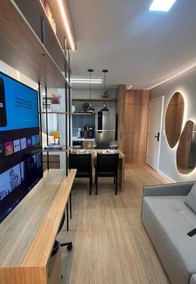 Medianeira Apartment | Studio Cosmopolita - Novo - possui automação