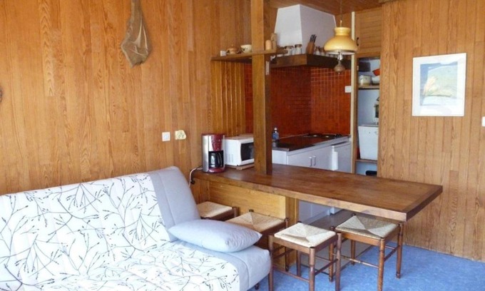 Arette Apartment | Studio cosy 4 pers, accès direct pistes, balcon, casier à skis - FR-1-602-15