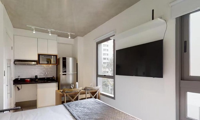 Vila Nova Conceicao Apartment | Studio funcional Parque Ibirapuera Itaim Bibi