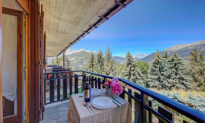 Sauze d'Oulx Apartment | Studio La Borracina Mountain View