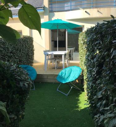 Pornichet Apartment | Studio Les Pétrels avec terrasse et jardinet à 2 pas de la plage